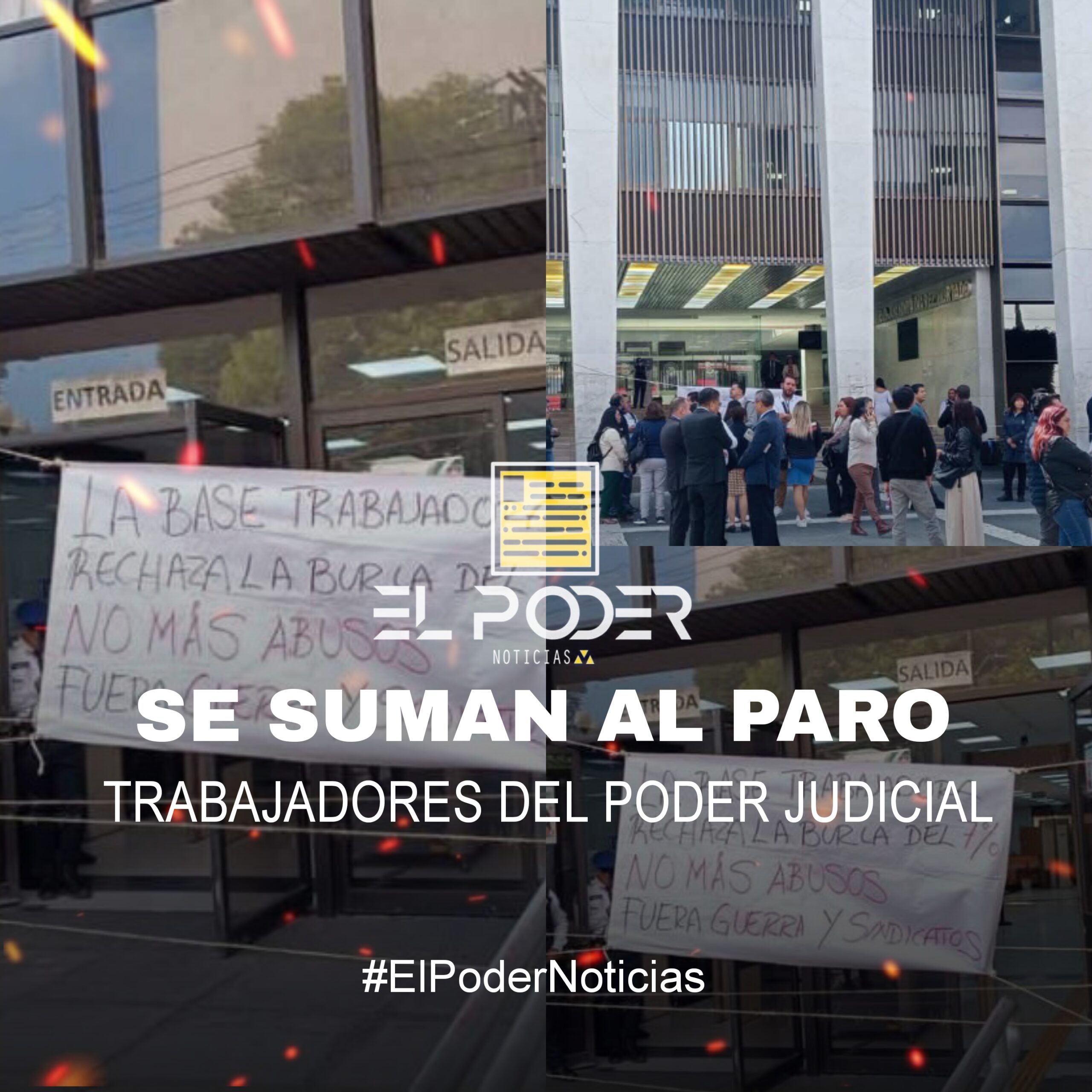 TRABAJADORES DEL PODER JUDICIAL SE SUMAN AL PARO EN DIVERSAS SEDES - EL ...