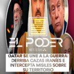 QATAR SE UNE A LA GUERRA: DERRIBA CAZAS IRANÍES E INTERCEPTA MISILES SOBRE SU TERRITORIO