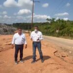El presidente municipal de Tapachula, Yamil Melgar, inició la agenda de trabajo de este día con un recorrido de supervisión en el relleno sanitario tipo A