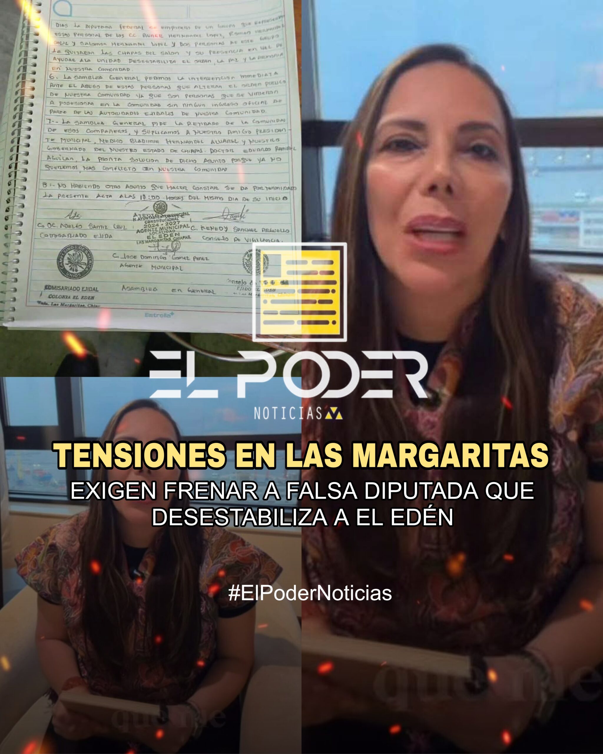 LASMARGARITAS  EXIGEN FRENAR A FALSA DIPUTADA